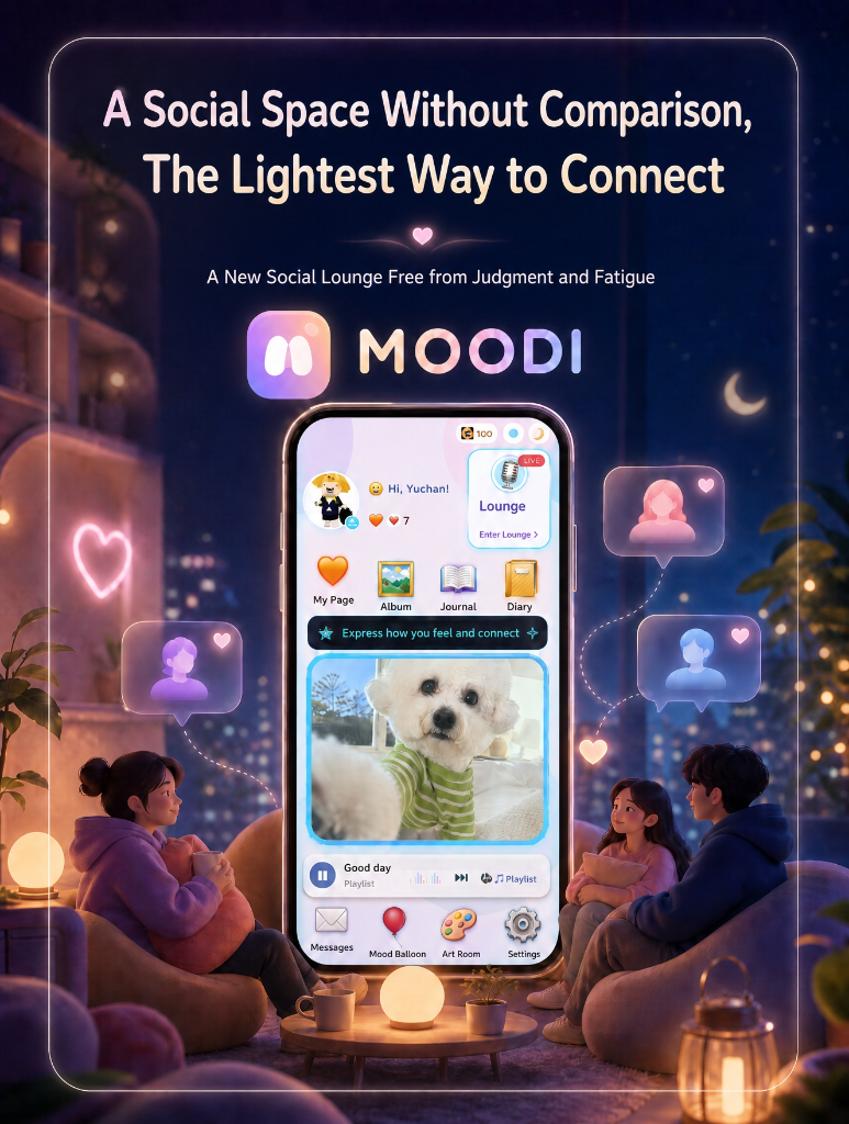 MOODI social lounge poster