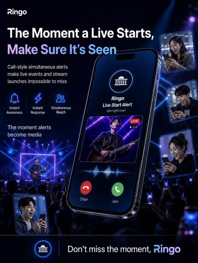 Ringo live start alert poster