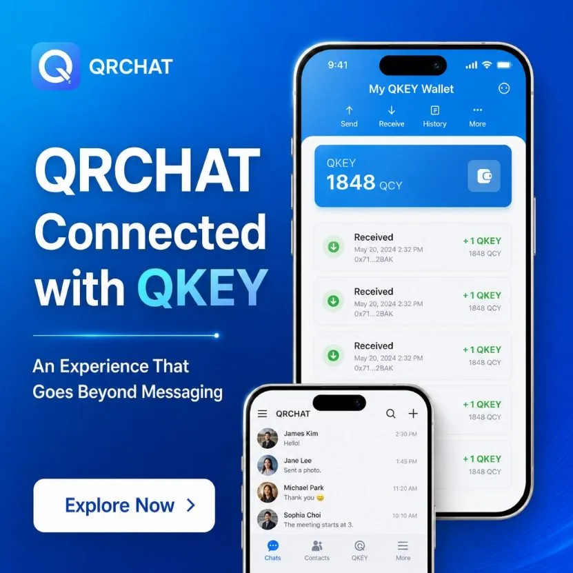 QRChat QKEY 연동 포스터